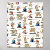 Kiwi Music Pattern Poster (Vorne)