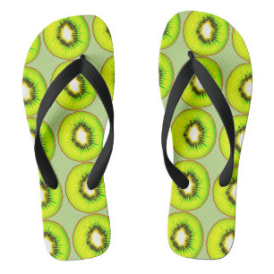 Kiwi-Muster Badesandalen