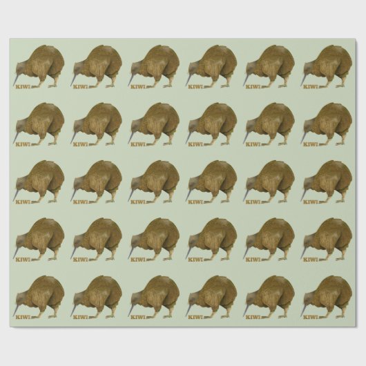 Kiwi N.Z. Bird Geschenkpapier (Flach)