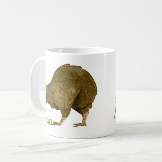 Kiwi N.Z. Bird Kaffeetasse (Vorderseite Links)