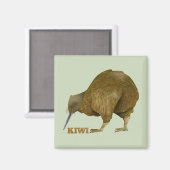 Kiwi N.Z. Bird Magnet (Vorderseite/Rückseite)