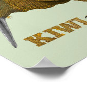 Kiwi N.Z. Bird Poster (Ecke)