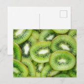 Kiwi Nah-up Foto Postkarte (Vorne/Hinten)