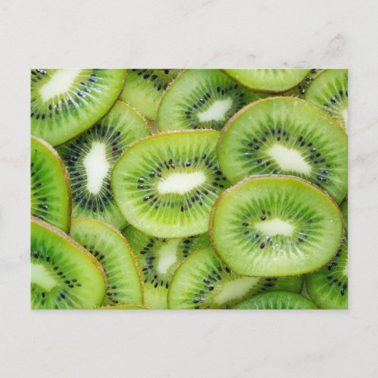 Kiwi Nah-up Foto Postkarte (Vorderseite)