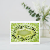 Kiwi Nah-up Foto Postkarte (Stehend Vorderseite)