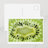 Kiwi Nah-up Foto Postkarte (Vorne/Hinten)