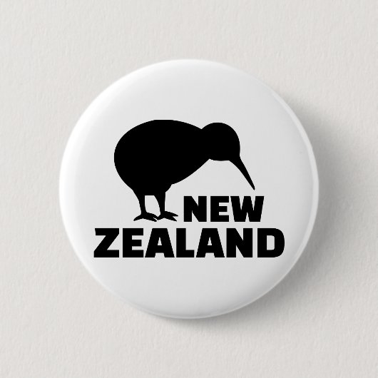 Kiwi Neuseeland Button (Vorderseite)