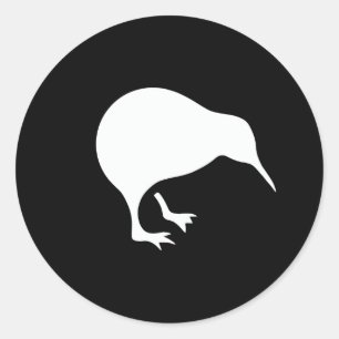 Kiwi-Neuseeland-Emblem Runder Aufkleber