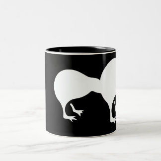 Kiwi-Neuseeland-Emblem Zweifarbige Tasse
