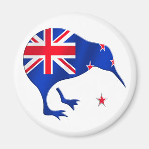 Kiwi Neuseeland-Flaggenfußball-Fußballgeschenke Magnet