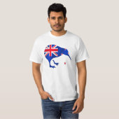 Kiwi Neuseeland-Flaggenfußball-Fußballgeschenke T-Shirt (Vorne ganz)