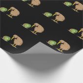 Kiwi Neuseeland flugunfähig Vogel Kiwifrucht Geschenkpapier (Ecke)