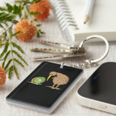 Kiwi Neuseeland flugunfähig Vogel Kiwifrucht Schlüsselanhänger (Vorderseite rechts)