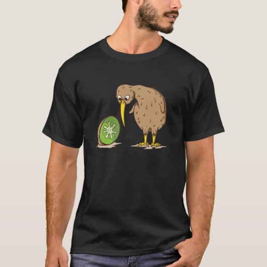 Kiwi Neuseeland flugunfähig Vogel Kiwifrucht T-Shirt (Vorderseite)