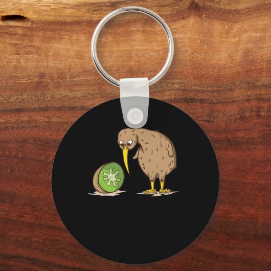 Kiwi Neuseeland flugunfunktionfunktionalen Vogel K Schlüsselanhänger (Vorderseite)