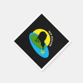 Kiwi - Neuseeländischer Vogel & Bro (Kinder-Party) Serviette (Ecke)