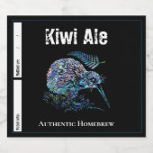 KIWI NEW ZEALAND BIERFLASCHENETIKETT (Einzelnes Label)