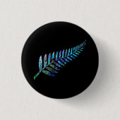 KIWI NEW ZEALAND FERN PAUA BUTTON (Vorderseite)