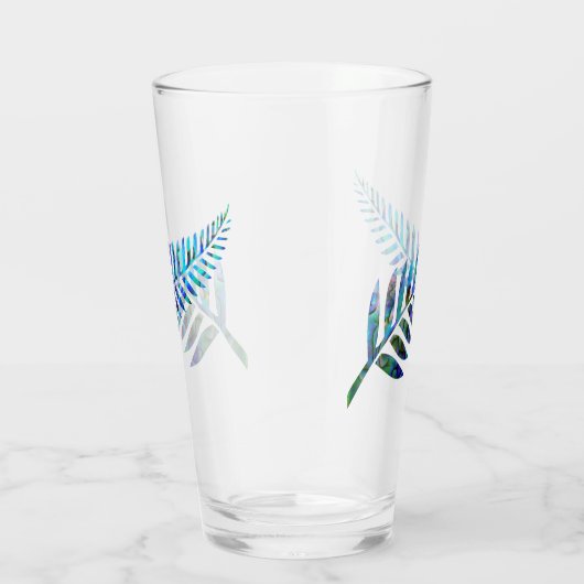 KIWI NEW ZEALAND FERN PAUA GLAS (Rechts)