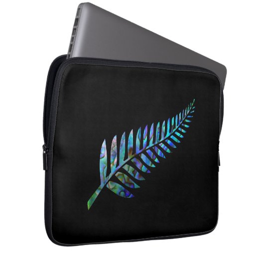 KIWI NEW ZEALAND FERN PAUA LAPTOPSCHUTZHÜLLE (Vorne Rechts)