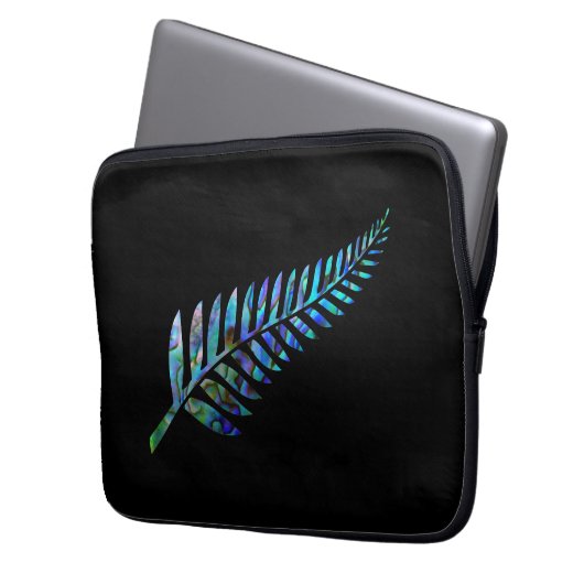 KIWI NEW ZEALAND FERN PAUA LAPTOPSCHUTZHÜLLE (Vorderseite Links)
