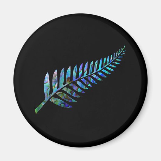 KIWI NEW ZEALAND FERN PAUA MAGNET (Vorne)