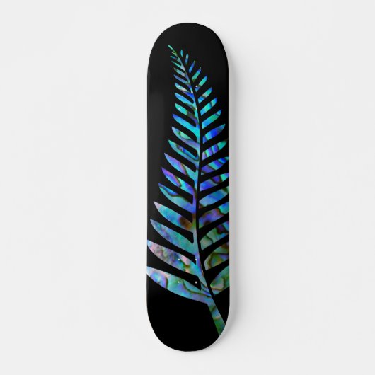 KIWI NEW ZEALAND FERN PAUA SKATEBOARD (Vorne)