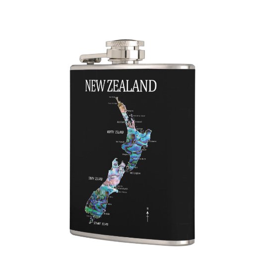 KIWI NEW ZEALAND KIWI MAP PAUA FLACHMANN (Links)