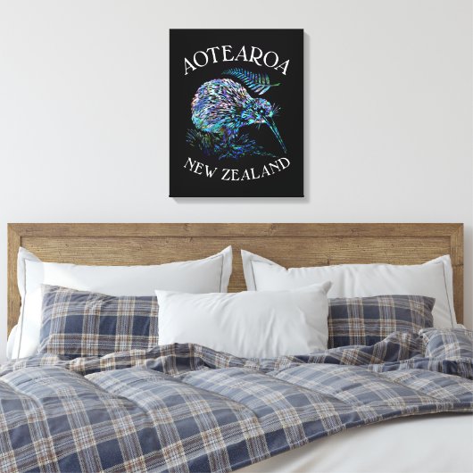 KIWI NEW ZEALAND KIWI PAUA LEINWANDDRUCK (Insitu (Schlafzimmer))