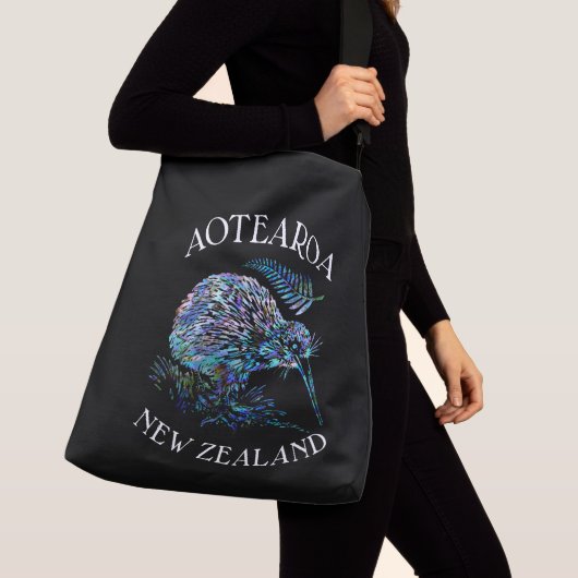 KIWI NEW ZEALAND PAUA CROSSBODY BAG TRAGETASCHEN MIT LANGEN TRÄGERN (Von Nahem)