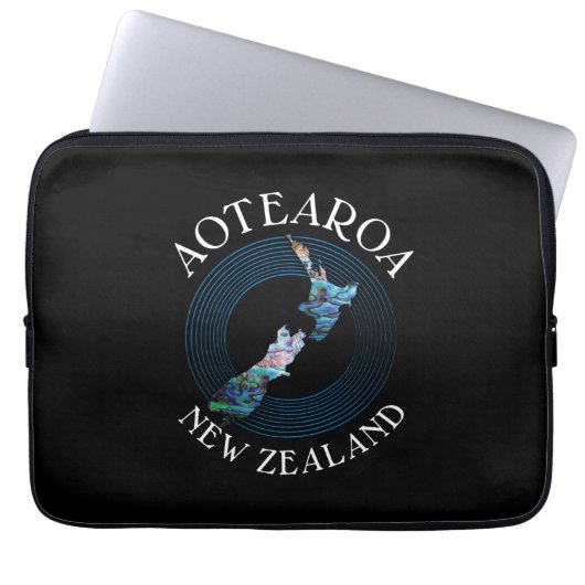 KIWI NEW ZEALAND PAUA LAPTOP SLEEVE (Vorderseite)