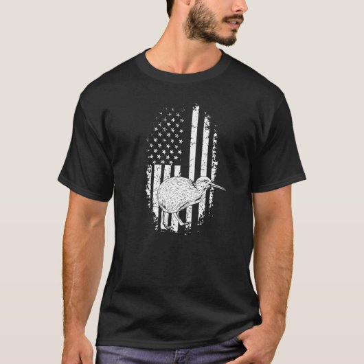Kiwi New Zealand Zitat für einen Patriotischen Kiw T-Shirt (Vorderseite)