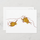 Kiwi NZ BIRDS ROCK CLIMBING Postkarte (Vorne/Hinten)