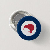 Kiwi NZ Roundel Abzeichen Button (Vorne & Hinten)