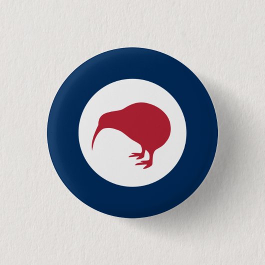 Kiwi NZ Roundel Abzeichen Button (Vorderseite)