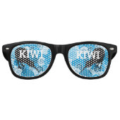 KIWI NZ Wave Retro Shades / Fun Party Sonnenbrille (Vorderseite)