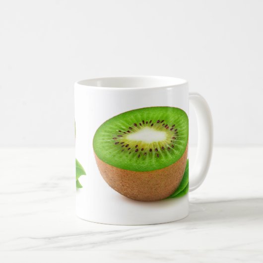 Kiwi-Obst Kaffeetasse (VorderseiteRechts)