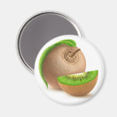 Kiwi-Obst Magnet (Vorderseite/Rückseite)