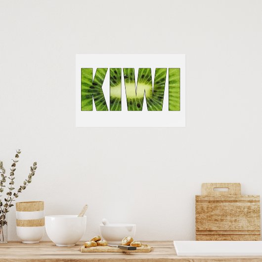 Kiwi-Obst Poster (Küche)