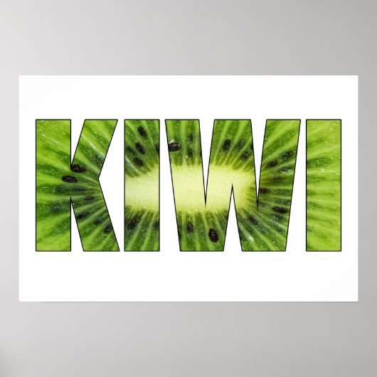 Kiwi-Obst Poster (Vorne)