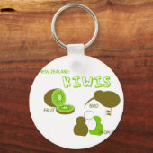 Kiwi, Obst, Vögel, Menschen, Zeichnend Cartoon, Sp Schlüsselanhänger (Vorderseite)