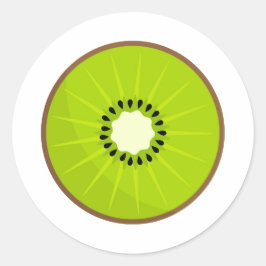 Kiwi Obstaufkleber Runder Aufkleber