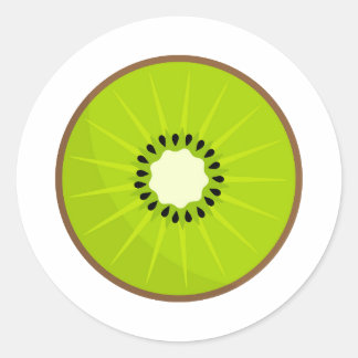 Kiwi Obstaufkleber Runder Aufkleber