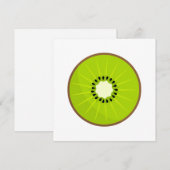 Kiwi Obstdarstellung Einladung (Vorne/Hinten)
