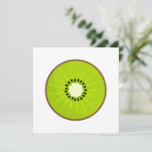 Kiwi Obstdarstellung Einladung (Stehend Vorderseite)
