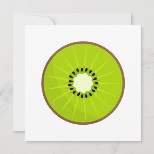 Kiwi Obstdarstellung Einladung (Vorderseite)