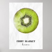 Kiwi Obstmarkt Poster (Vorne)