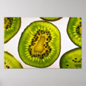 Kiwi Obstschnitt Poster (Vorne)