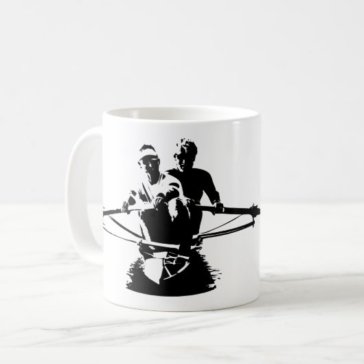 Kiwi Pair Rowing Kaffeetasse (Vorderseite Links)