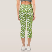 Kiwi Pattern Capri Leggings (Rückseite)